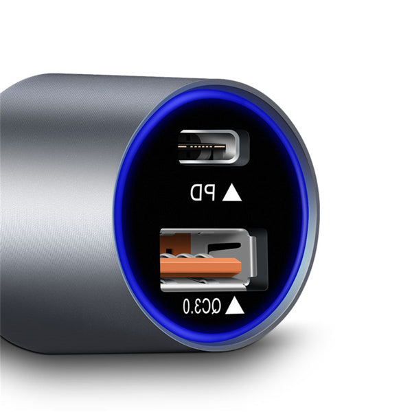 Portable Car Charger USB QC3.0 PD Dual Fast Charger iphone