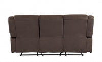 120inches Contemporary Brown Fabric Sofa Set