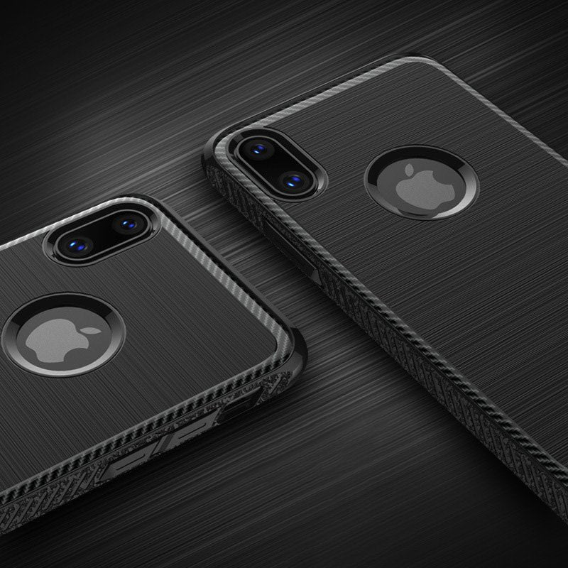 Brushed Surface Protective iPhone X Case