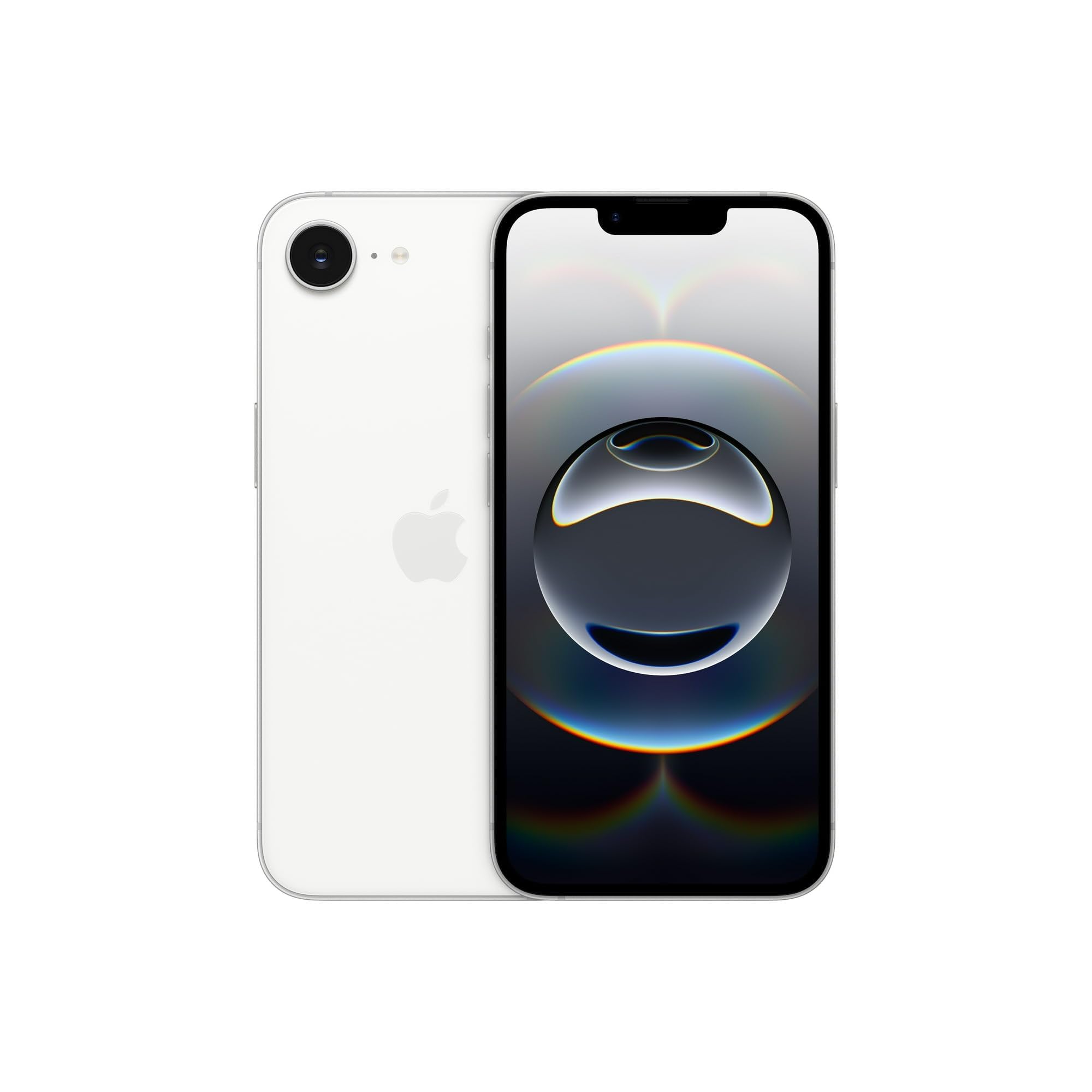 Apple iPhone 16e, 128GB, eSIM, White- Unlocked (Renewed Premium)