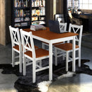5 Piece Dining Set White