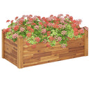 Garden Raised Bed 23.6"x23.6"x17.3" Solid Acacia Wood