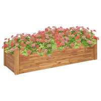 Garden Raised Bed 23.6"x23.6"x17.3" Solid Acacia Wood