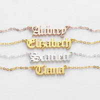 Nameplate Necklace, Cursive Name Necklace, SCRIPT Name Necklace