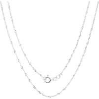 925 Sterling Silver Singapore Chain Necklace