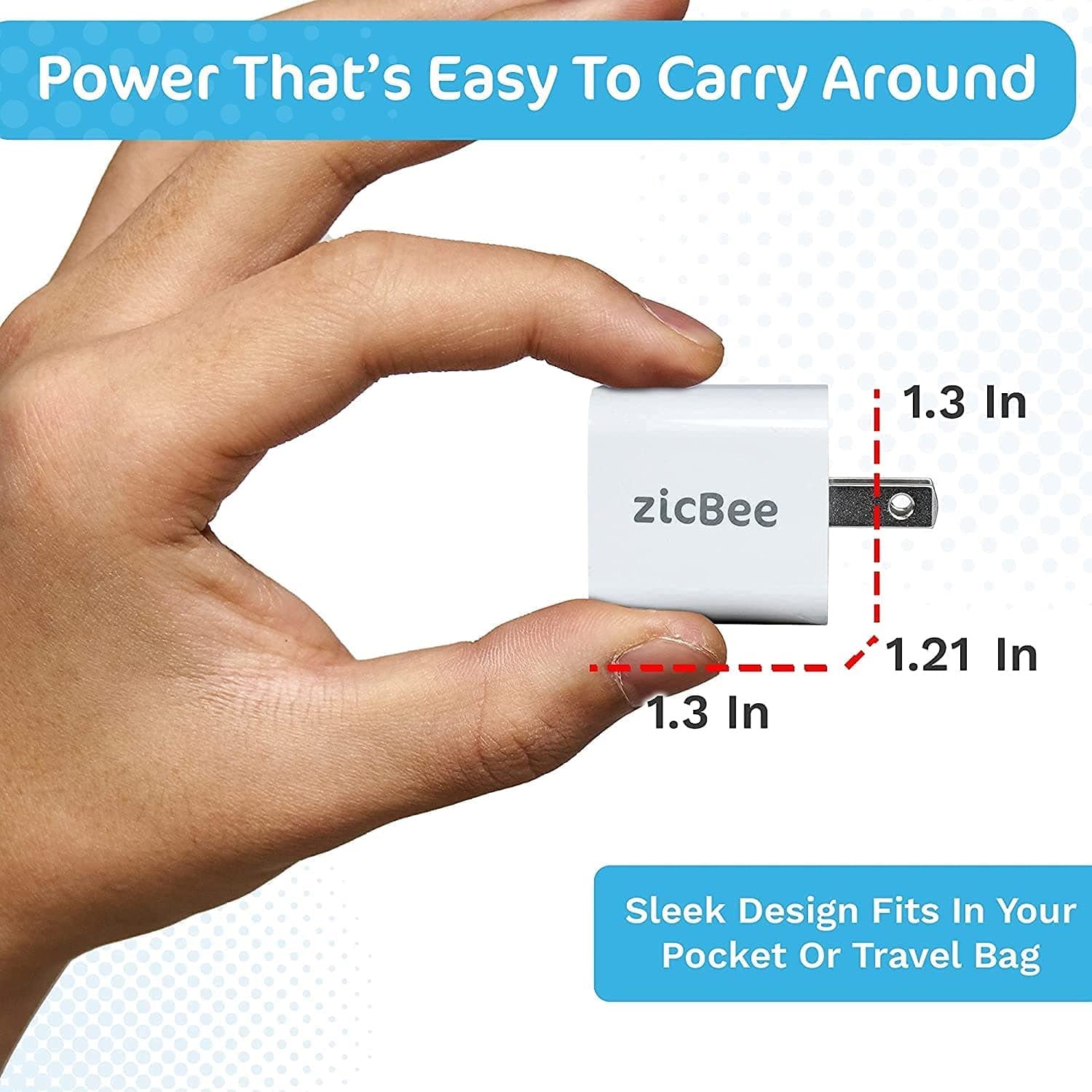 USB C 20W Mini Fast Wall Charger for iPhone & Android phones