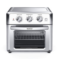 Stainless steel 1500W Air fryer toaster oven with 4 blades