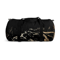 Duffel Bag - Carry on Luggage - Black and Gold
