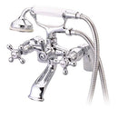 Kingston Brass KS267C 6 Inch Center Spread Tub-Deck Mount Clawfoot Tub