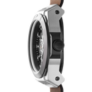 Vento Silver Black Leather