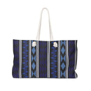 Weekender Tote Bag - Dark Blue Aztec Print