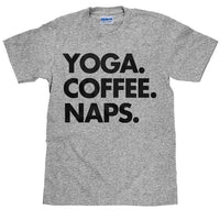 Yoga Coffee Naps T-shirt